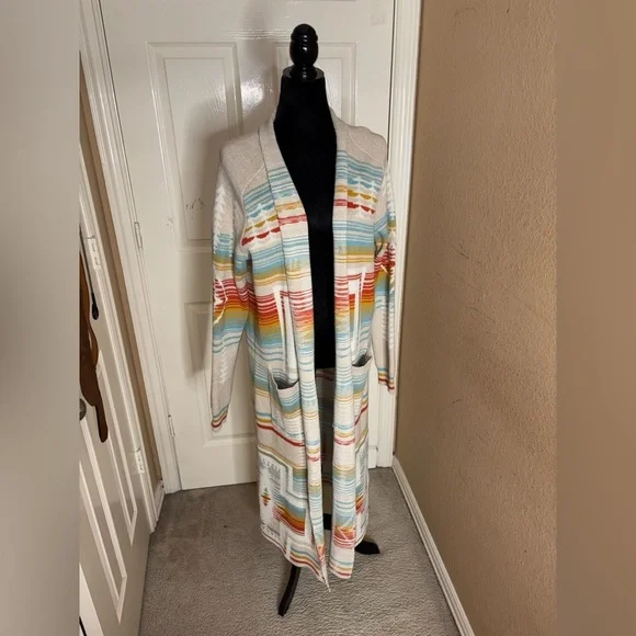 PENDLETON WOMEN'S HARDING PACIFIC DUSTER SWEATER LARGE​ - Picture 4 of 12